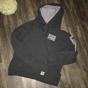 gray hoodie from PINK